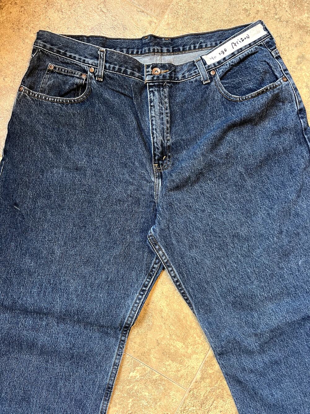 Arizona Jean Company Loose Fit Cotton Denim Jeans, Men's size 40 x 30